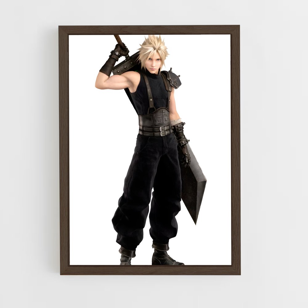 Poster Cloud strife RPG – affiche Final Fantasy (vue 5)